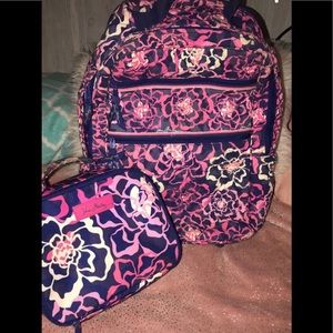 Vera Bradley backpack and lunch box